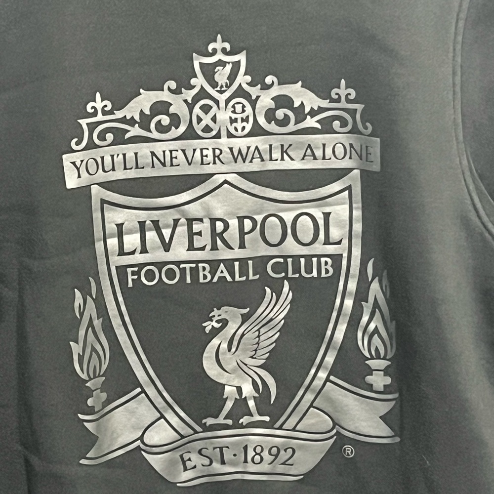 Authentic Liverpool Football Club Crewneck Small Black Liverpool FC. LFC NWOT - Picture 2 of 4